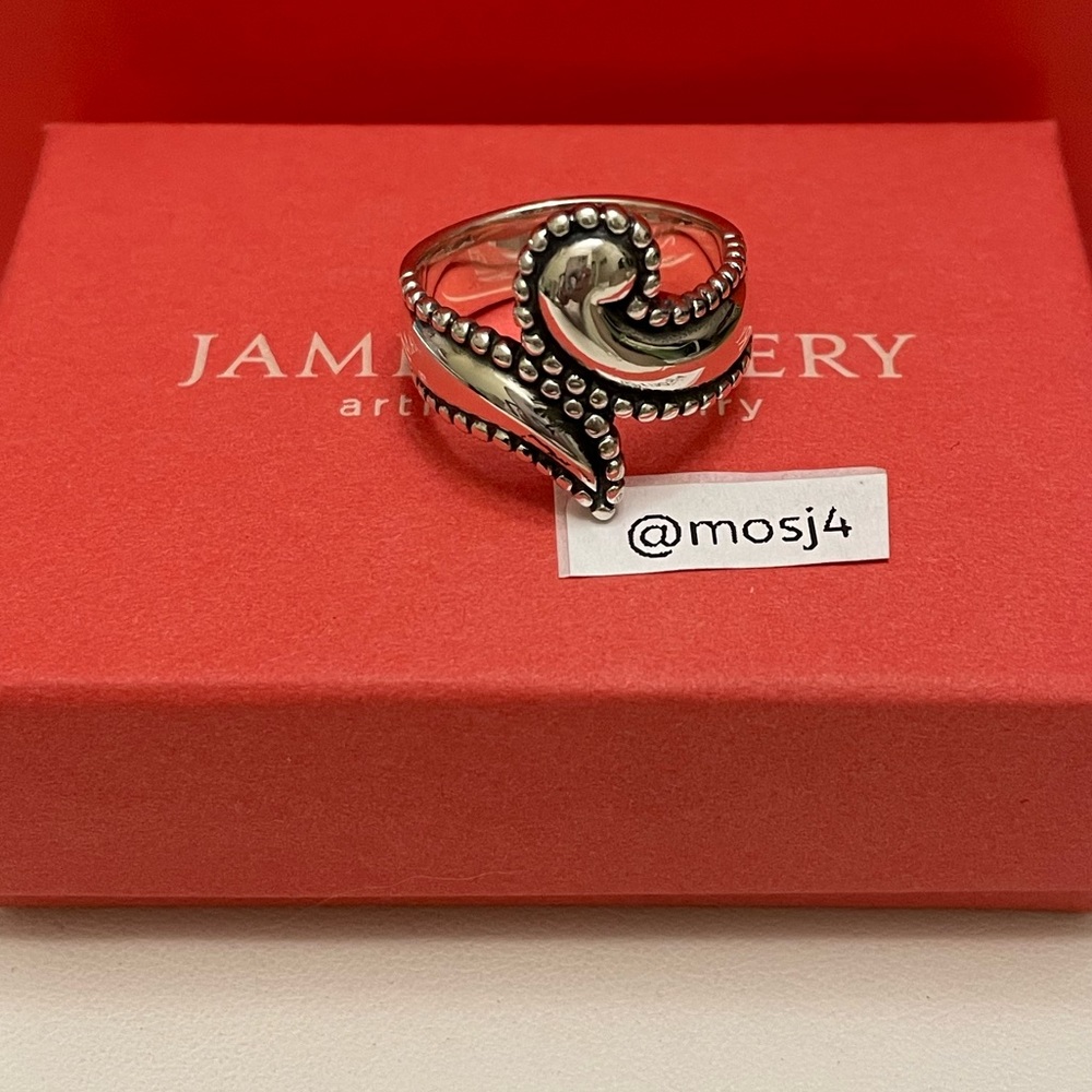 Retired James Avery Beaded Bypass Ring